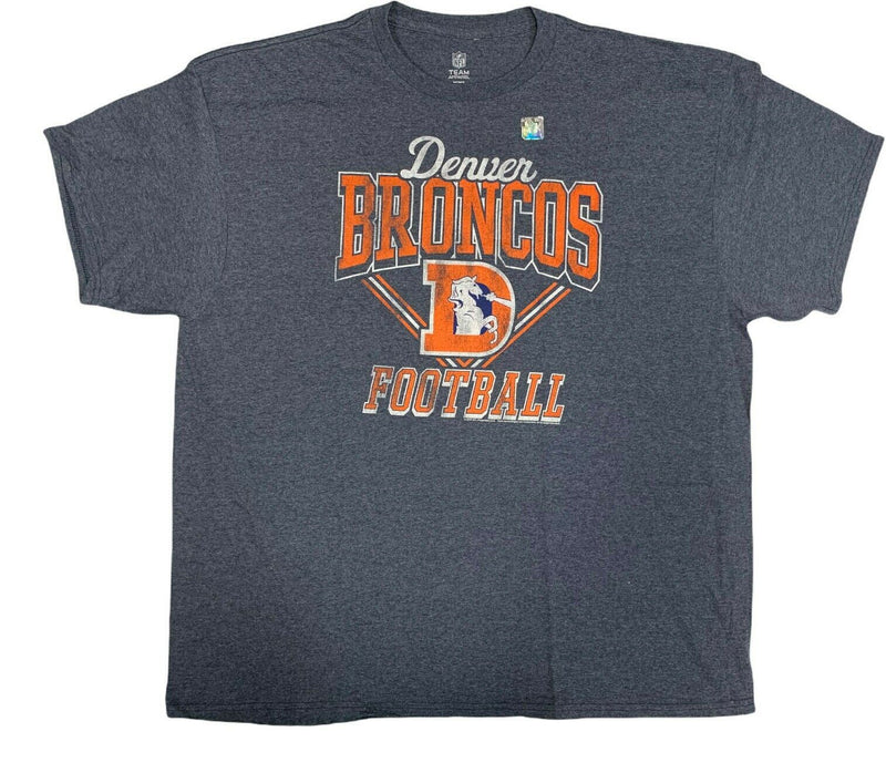 NFL Denver Broncos Men’s Gameday T-Shirt 2X Blue