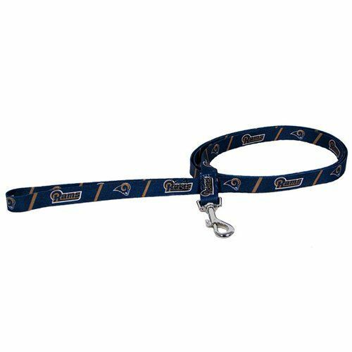 NFL Los Angeles Rams RETRO LOGO Licensed Dog Leash Lead- Medium 6’ X 3/4”