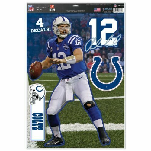 NFL Indianapolis Colts Andrew Luck #12 Multi-Use Decal, 11" x 17" NEW