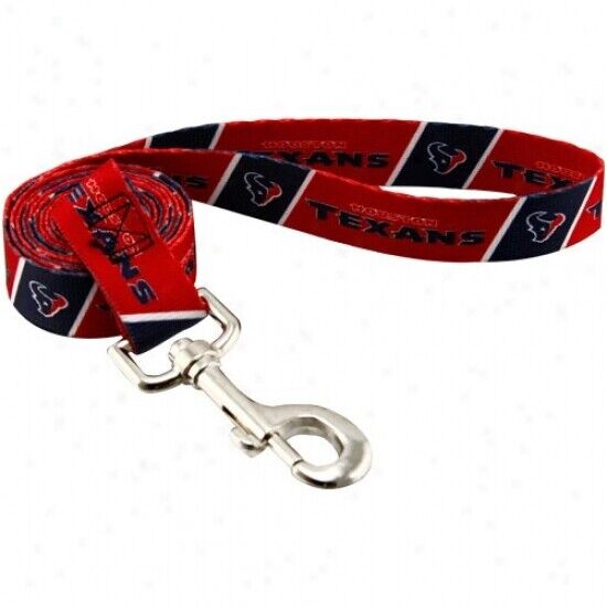 NFL Houston Texans Officially Licensed Dog Leash Lead- Medium 6’ X 3/4”