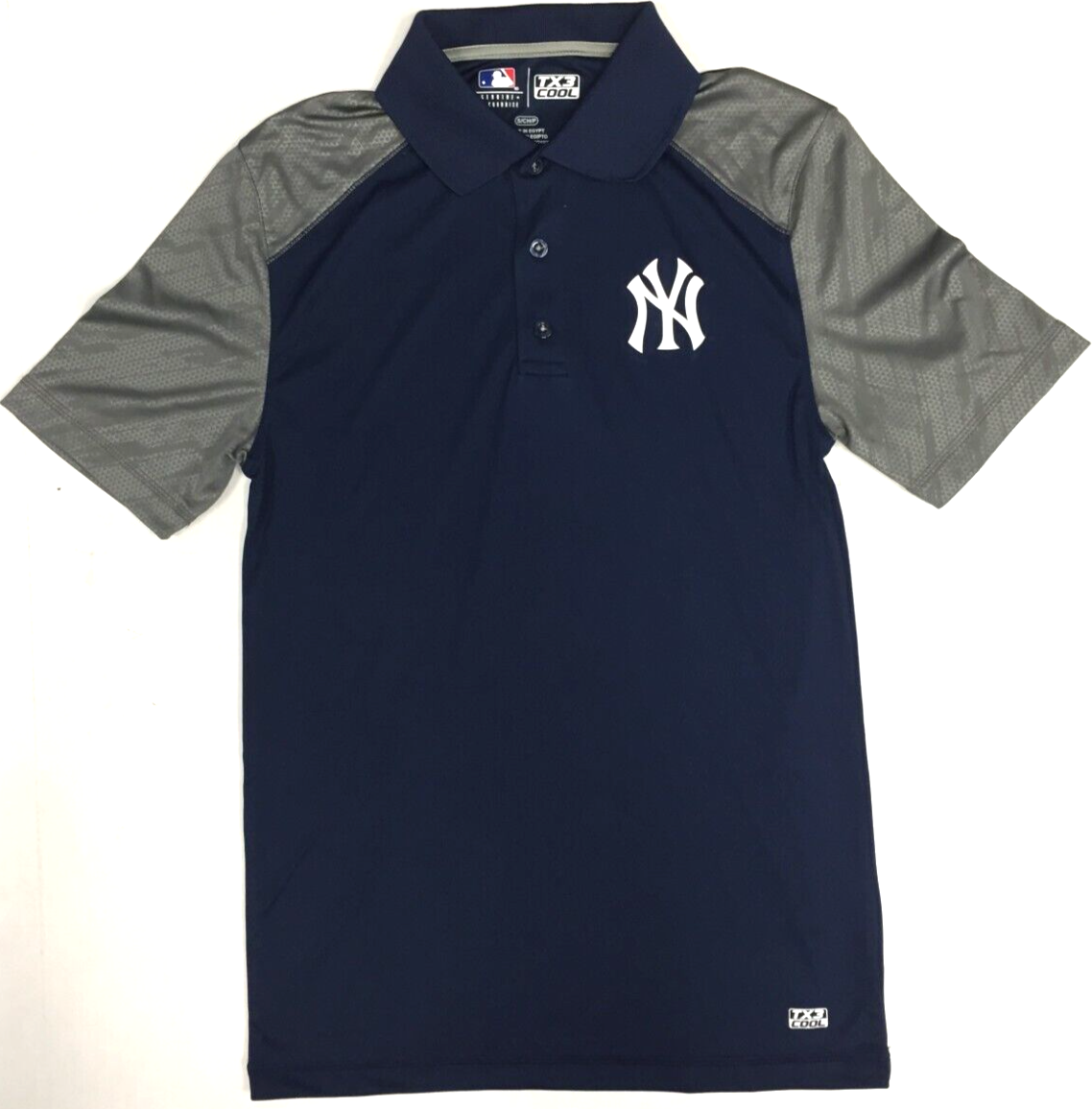 New York Yankees MLB Men’s Dry Fit Polo Shirt Navy SMALL