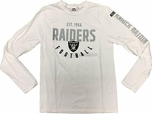 NFL Las Vegas Raiders Men’s Long Sleeve T-Shirt White Medium