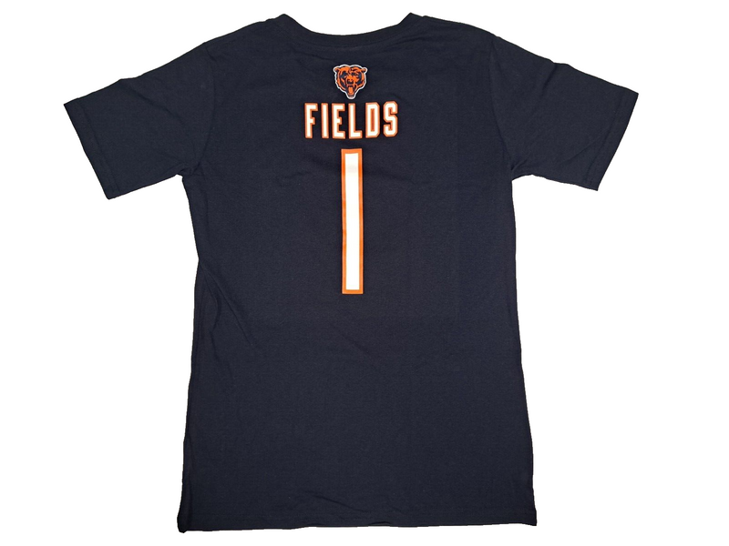 NFL Chicago Bears #1 Justin Fields Boys Youth Jersey Style Shirt XL 16/18