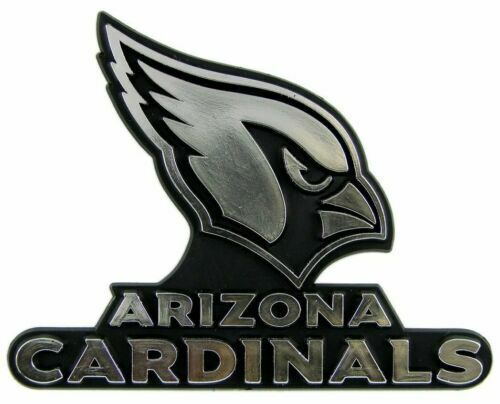 NFL Arizona Cardinals Plastic Chrome Auto Emblem Decal FREE SHIPPING