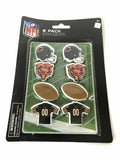 NFL Chicago Bears Team Color 8 Pack of Erasers