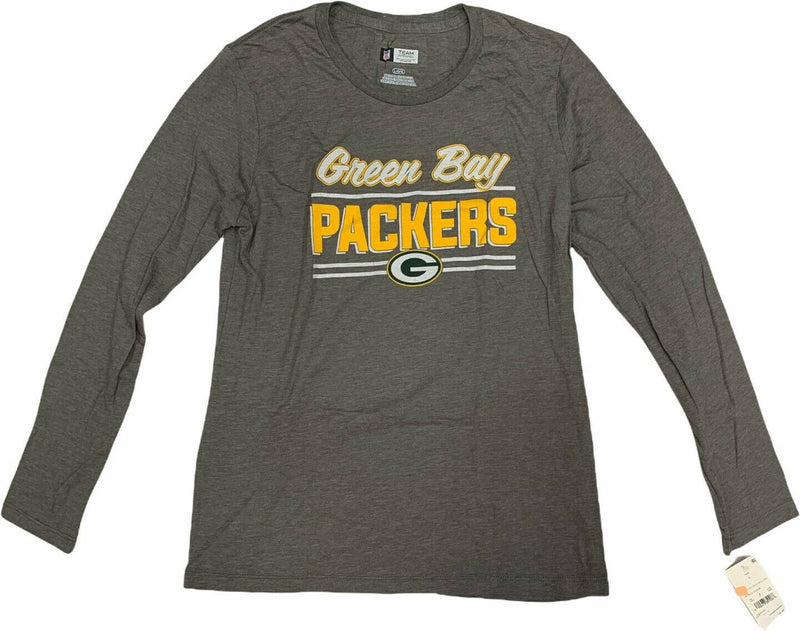 NFL Green Bay Packers Women’s Gameday Long Sleeve T-Shirt Large Gray