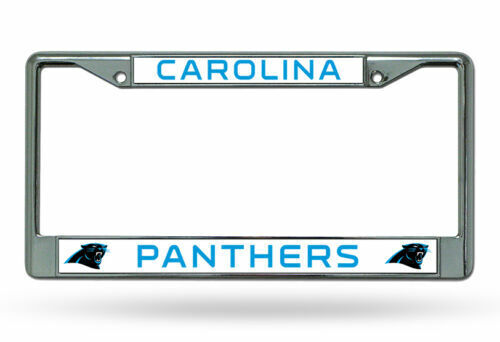 NFL Carolina Panthers Chrome License Plate Frame