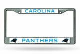 NFL Carolina Panthers Chrome License Plate Frame