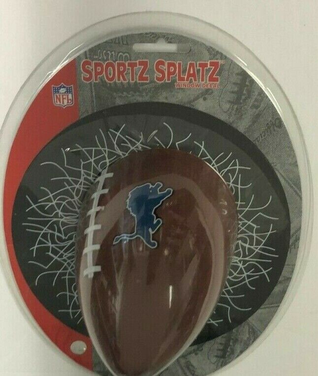 NFL Detroit Lions Shatter Ball / Sportz Splatz Window Cling Decal