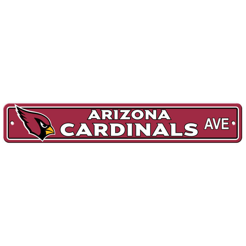 NFL Arizona Cardinals Home Room Bar Office Decor AVE Street Sign 4" x 24"