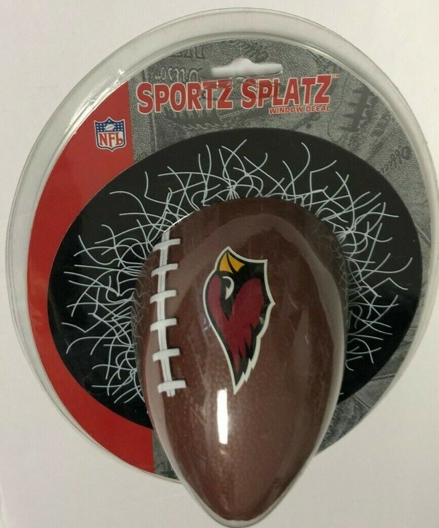 NFL Arizona Cardinals Shatter Ball / Sportz Splatz Window Cling Decal