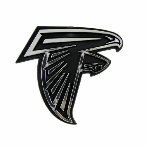 NFL Atlanta Falcons Plastic Chrome Auto Emblem Decal FREE SHIPPING