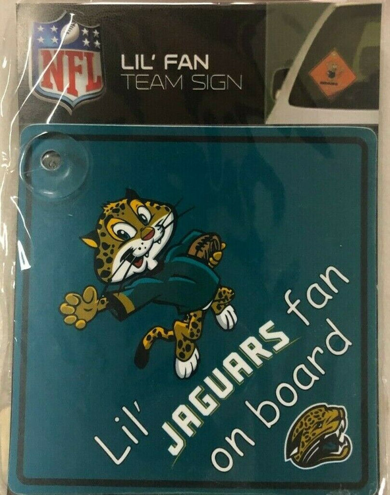 NFL Jacksonville Jaguars Lil Fan on Board Sign, Automotive FREE SHIPPING