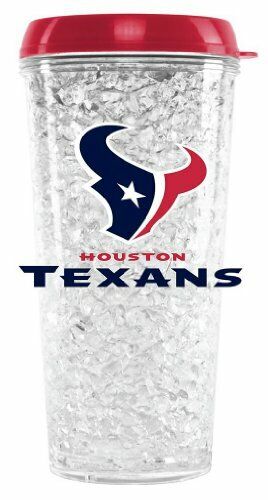 NFL Houston Texans 16oz Crystal Freezer Tumbler w/Straw