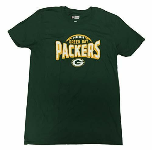 NFL Green Bay Packers Crew Neck Football Outline Men's T-Shirt CHOOSE SIZE