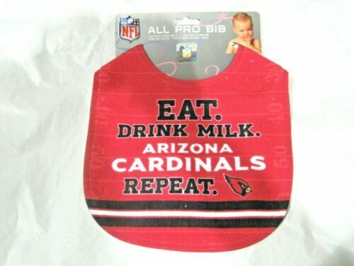 NFL Arizona Cardinals Repeat Baby Infant ALL PRO Baby BIB Red