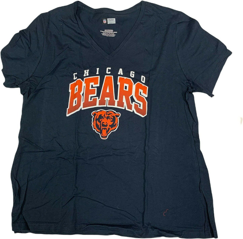 NFL Chicago Bears Women’s Game Day V-Neck 2X Navy