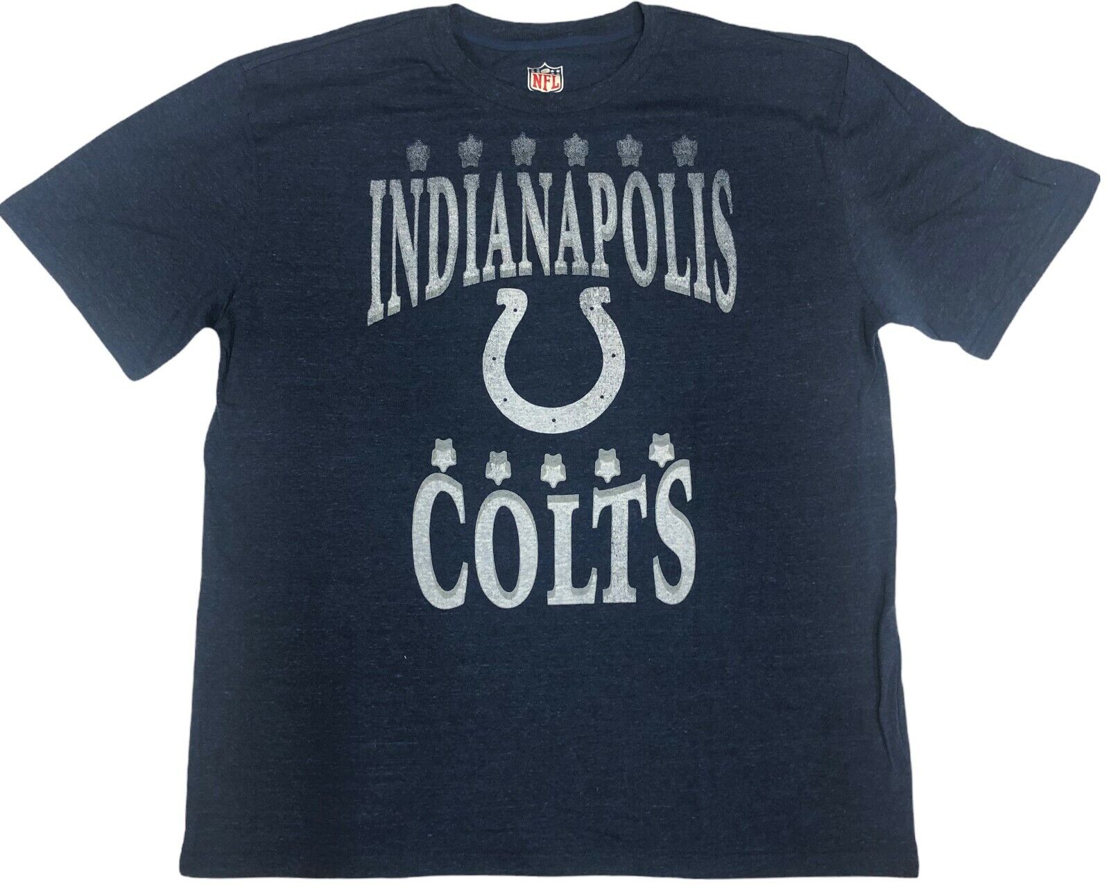 NFL Indianapolis Colts Distressed Men’s Short Sleeve T-Shirt Blue XL