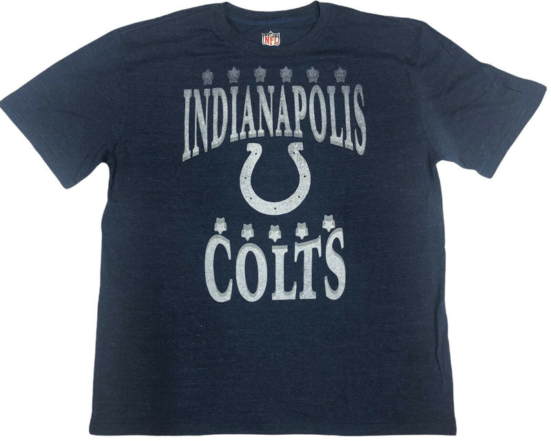 NFL Indianapolis Colts Distressed Men’s Short Sleeve T-Shirt Blue XL