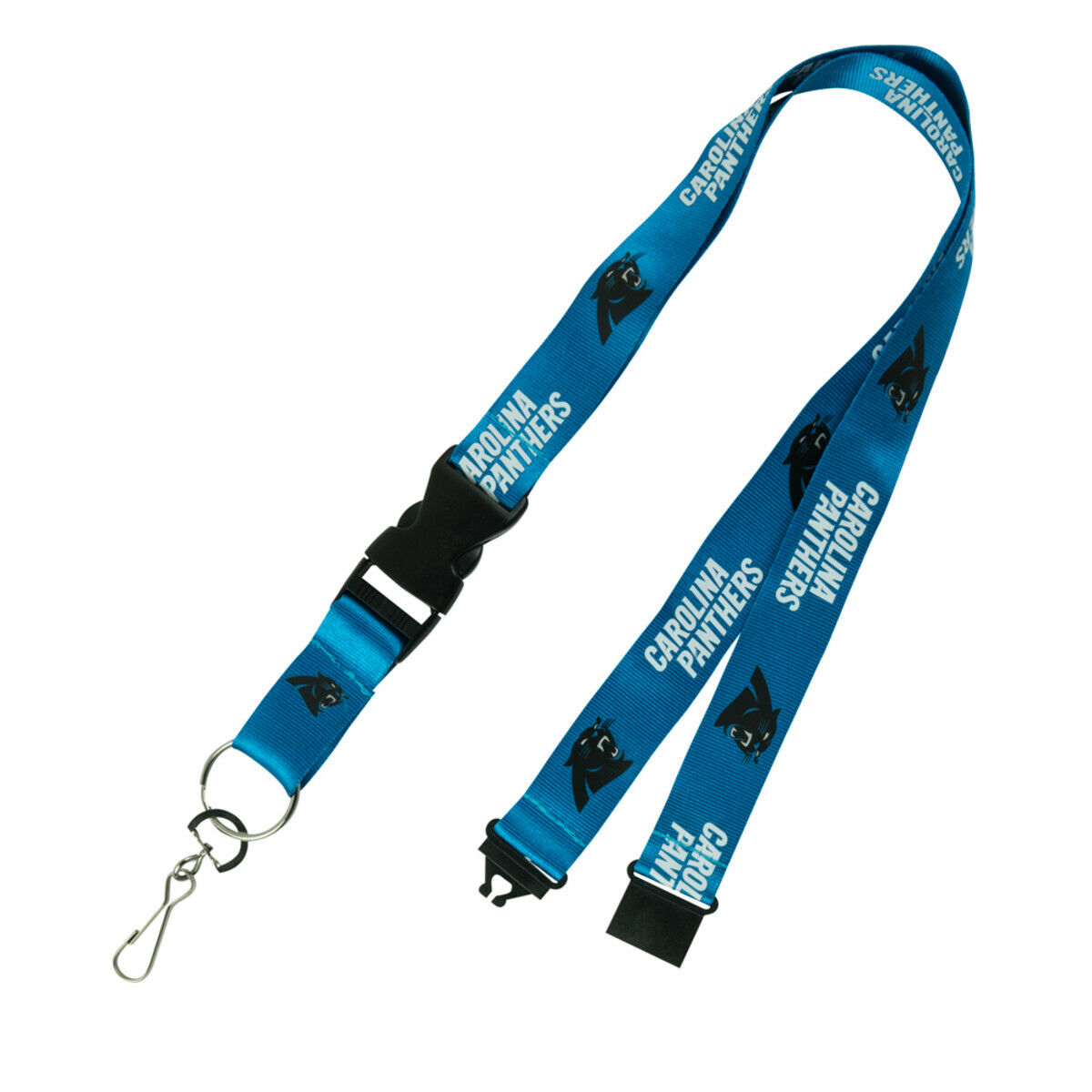 NFL Carolina Panthers Team Color Breakaway Lanyard Key Chain FREE SHIPPING