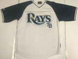 Tampa Bay Rays MLB V-Neck Men's Pullover Baseball Jersey MEDIUM