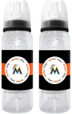 Miami Marlins MLB (Baby Fanatic) Baby Infant Bottle (Set of 2) BPA Free