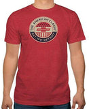 The American Classic Chevrolet EST 1911 Detroit Red Heather Mens T-Shirt Small
