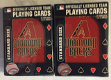 Arizona Diamondbacks MLB Licensed Playing Cards SET OF 2