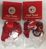 Washington Nationals Hair Twist Scrunchie MLB - SET OF 2