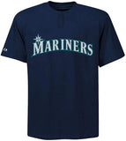 Seattle Mariners MLB Boy's Two Button Boy's Youth Jersey T-Shirt XL 18/20