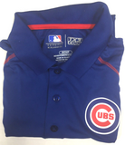 Chicago Cubs MLB Men's Dri-Fit Short Sleeve Polo Shirt BLUE SMALL