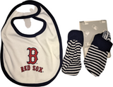 Outerstuff MLB Boston Red Sox Team Set with Bib & Booties, NEWBORN 0-3 Months