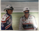 Racing Reflections Richard Petty & Dale Earnhardt Sr 8" x 10" NASCAR Photo