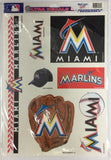 Miami Marlins MLB Multi-Use Decals 11" x 14" Sheet with 4 Decals
