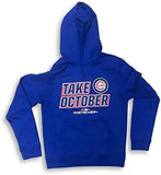 Chicago Cubs MLB TAKE OCTOBER 2018 Postseason Mens Pullover Drawstring Hoodie XL
