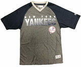 MLB New York Yankees V-Neck Dri Fit Men's Pullover Baseball Jersey SMALL