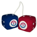 Texas Rangers Plush Fuzzy Dice NEW MLB Auto String