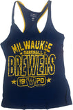 MLB Milwaukee Brewers Women's Tank Top T-Shirt Small Blue