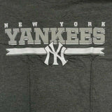 New York Yankees Short Sleeve Men's T-Shirt Ringspun Cotton Small Gray