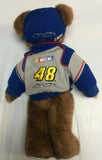 Boyds Bear Nascar Jimmie Johnson #48 LOWES 14" Plush with hat & Jacket RARE