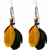 Miami Heat NBA Fan Feather Earrings