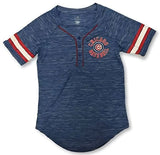 Chicago Cubs MLB Women's 3 Button Dri Fit Team Baseball Jersey  X-Small 0/2