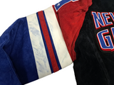 New York Giants GIII Apparel NFL Men's Full Zip Suede Leather Jacket MEDIUM