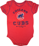 Chicago Cubs MLB Boy's 2 Piece Bodysuit Creeper Set 18 Months Cubs Logo