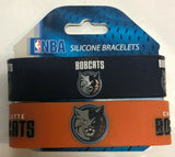 CHARLOTTE BOBCATS RETRO NBA 2 Pack Bracelet Wrist Band Bracelets NEW