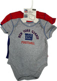 New York Giants Toddler Three-Piece Creeper Set 18 Months