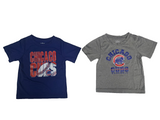 Chicago Cubs MLB Boy's Short Sleeve Shirt Toddler Set of 2 - Size 2T