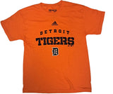 Adidas MLB Detroit Tigers Boy's T-Shirt MEDIUM 10/12 Orange