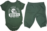 New York Jets NFL 2-Pack Infant Boy's Creeper Bodysuit & Pants 0/3 Months