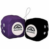 Colorado Rockies Plush Fuzzy Dice NEW MLB Auto String
